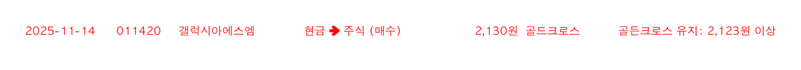 포지션 변화 알림