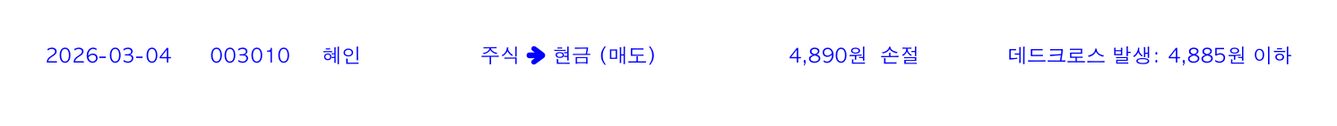 포지션 변화 알림