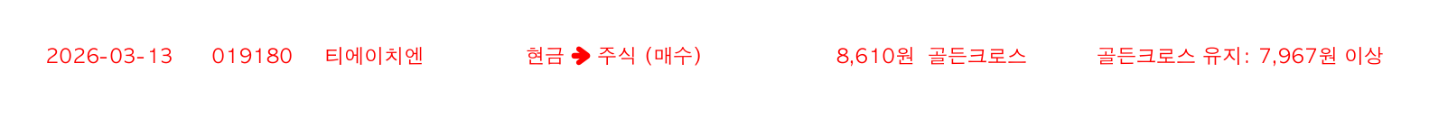 포지션 변화 알림