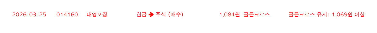 포지션 변화 알림