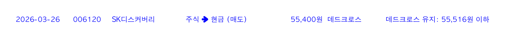 포지션 변화 알림