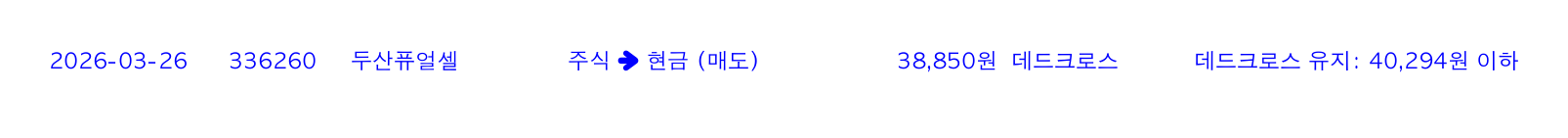 포지션 변화 알림