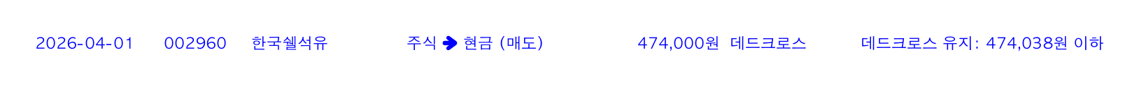 포지션 변화 알림