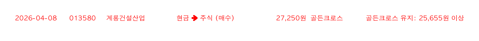 포지션 변화 알림