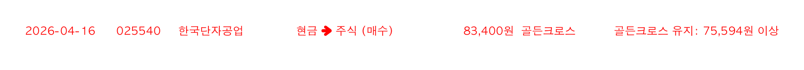 포지션 변화 알림