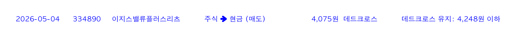 포지션 변화 알림