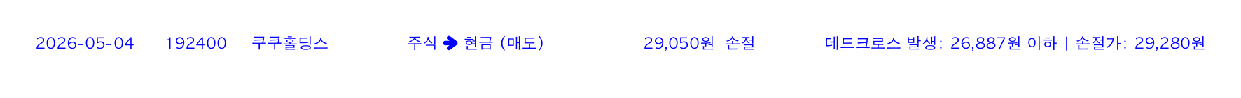 포지션 변화 알림