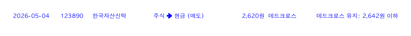 포지션 변화 알림
