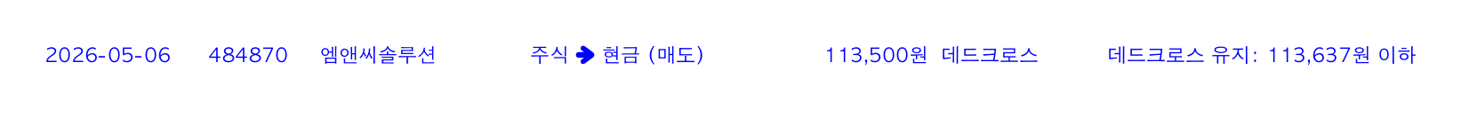 포지션 변화 알림