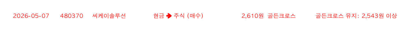 포지션 변화 알림
