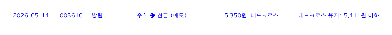 포지션 변화 알림