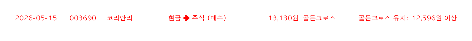 포지션 변화 알림