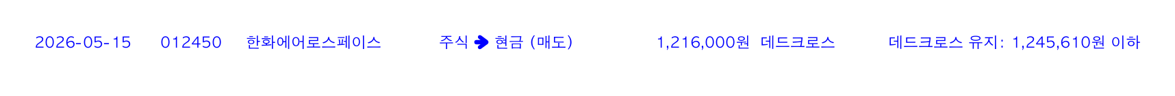 포지션 변화 알림