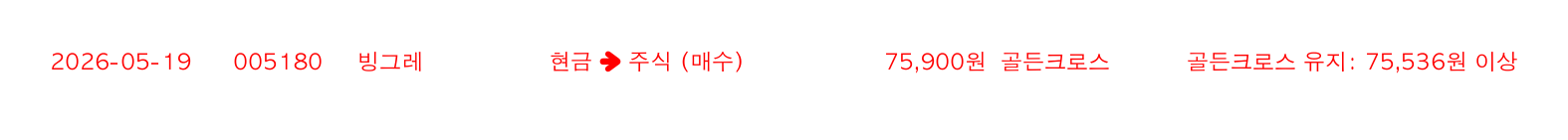포지션 변화 알림