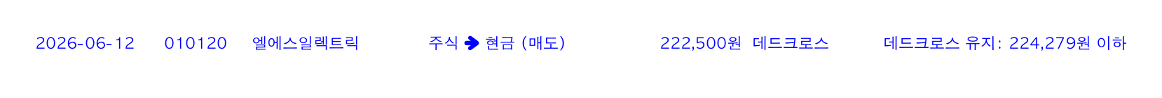 포지션 변화 알림