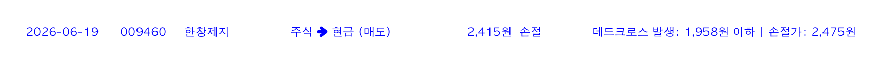 포지션 변화 알림