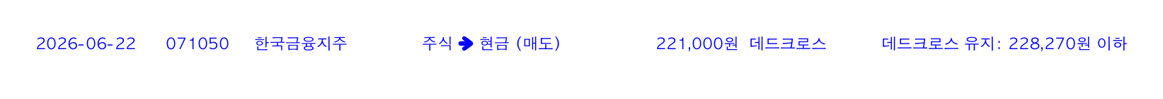 포지션 변화 알림