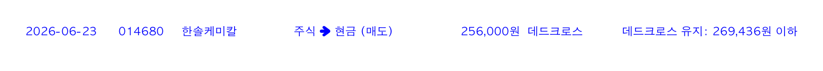포지션 변화 알림