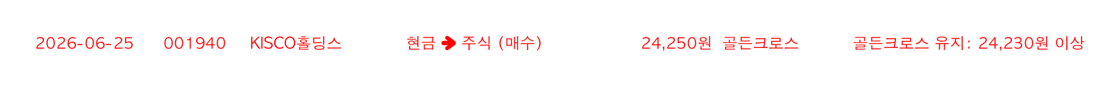 포지션 변화 알림