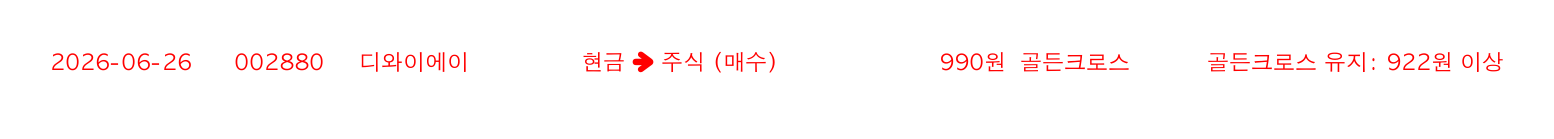 포지션 변화 알림