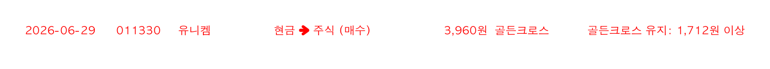 포지션 변화 알림