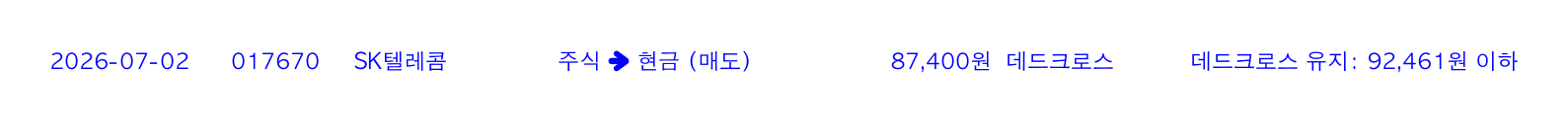 포지션 변화 알림