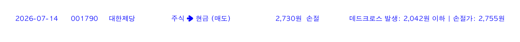 포지션 변화 알림