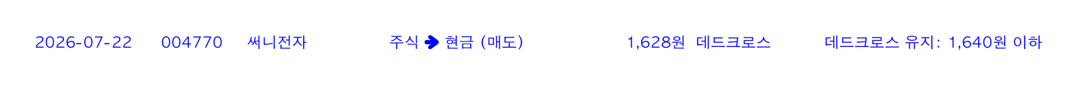 포지션 변화 알림