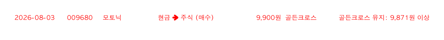 포지션 변화 알림