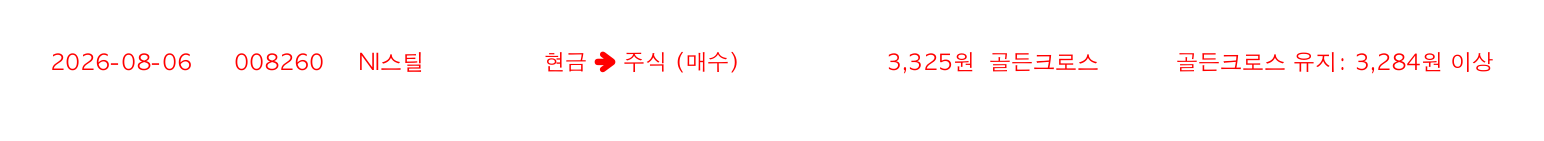 포지션 변화 알림
