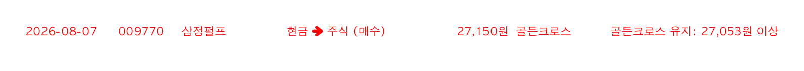 포지션 변화 알림