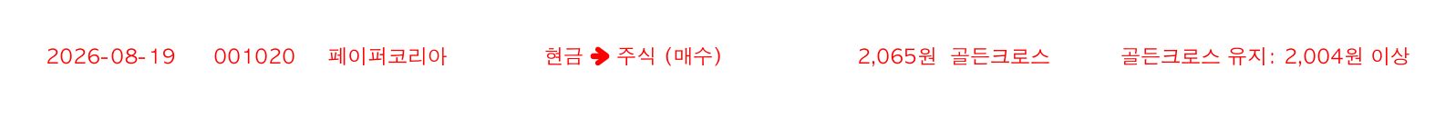 포지션 변화 알림
