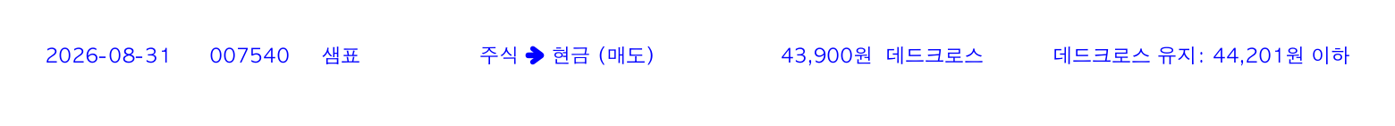 포지션 변화 알림