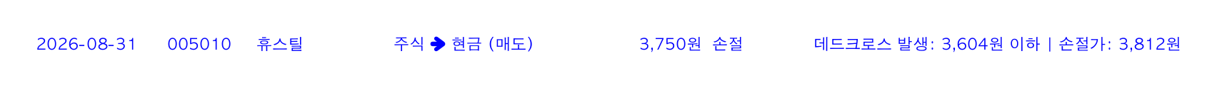 포지션 변화 알림