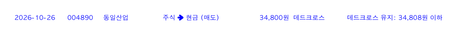포지션 변화 알림